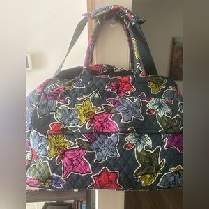 Vera Bradley Multicolor Floral Quilted Weekender tote